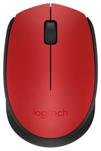 фото Мышь logitech m171 красный черный оптическая (1000dpi) беспроводная usb (2but) nobrand