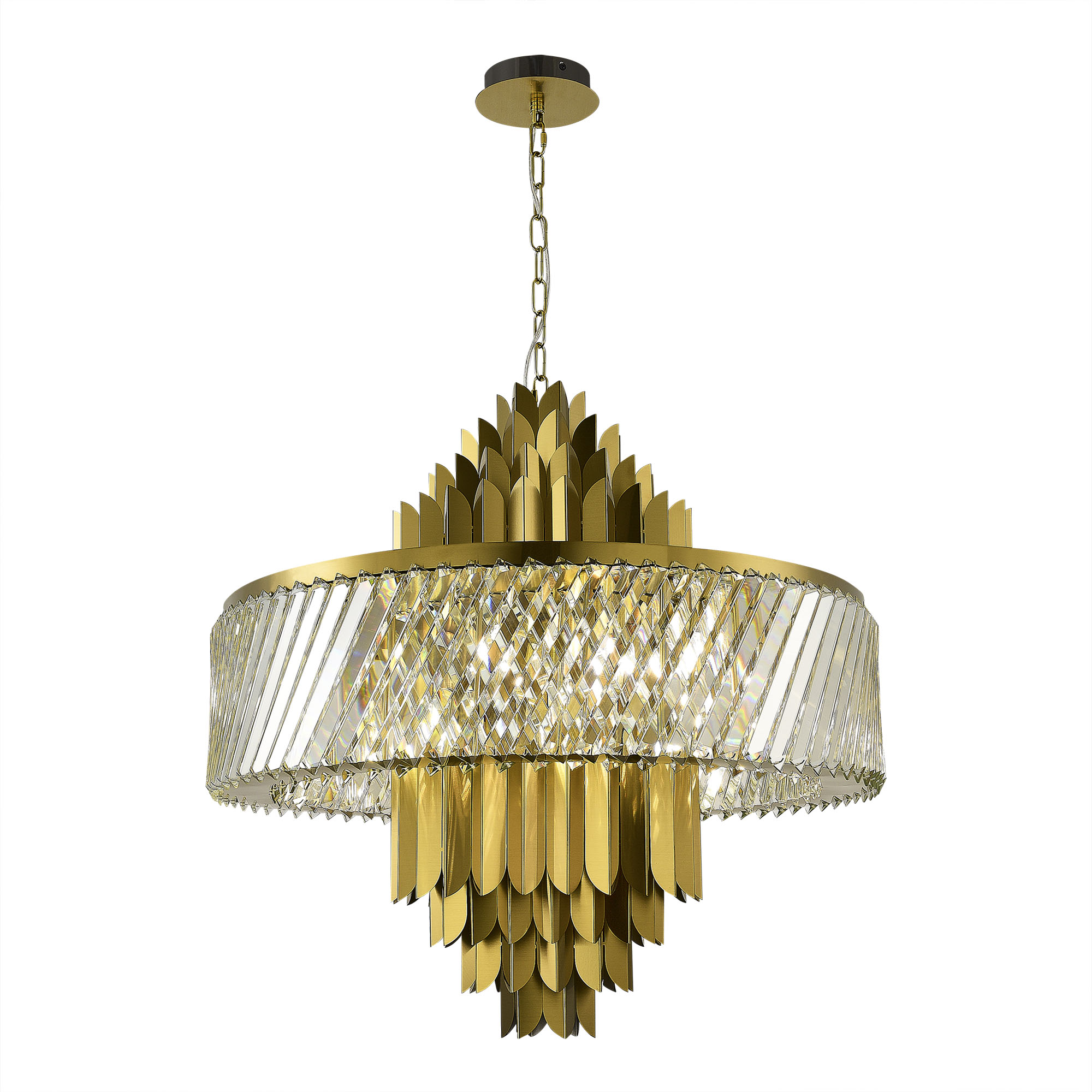 

Люстра подвесная ST-Luce SL1635.303.13 латунь прозрачный E14 13х40W
