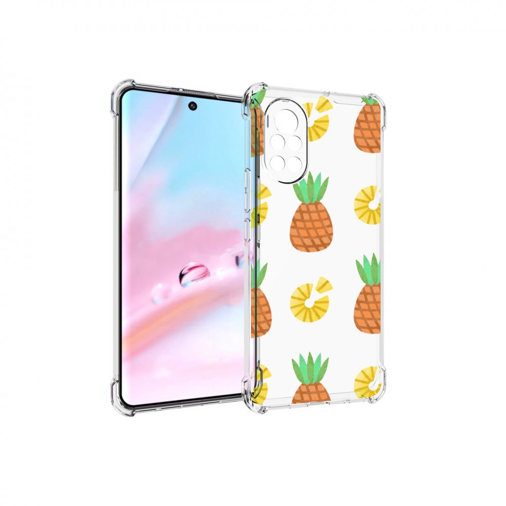 Чехол MyPads ананасики для Huawei Nova 8 (ANG-LX1)