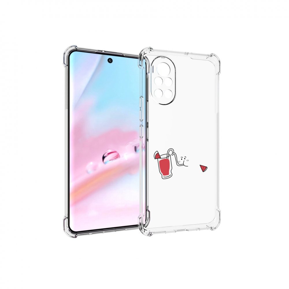 

Чехол MyPads арбузный-напиток для Huawei Nova 8 (ANG-LX1), Прозрачный, Tocco