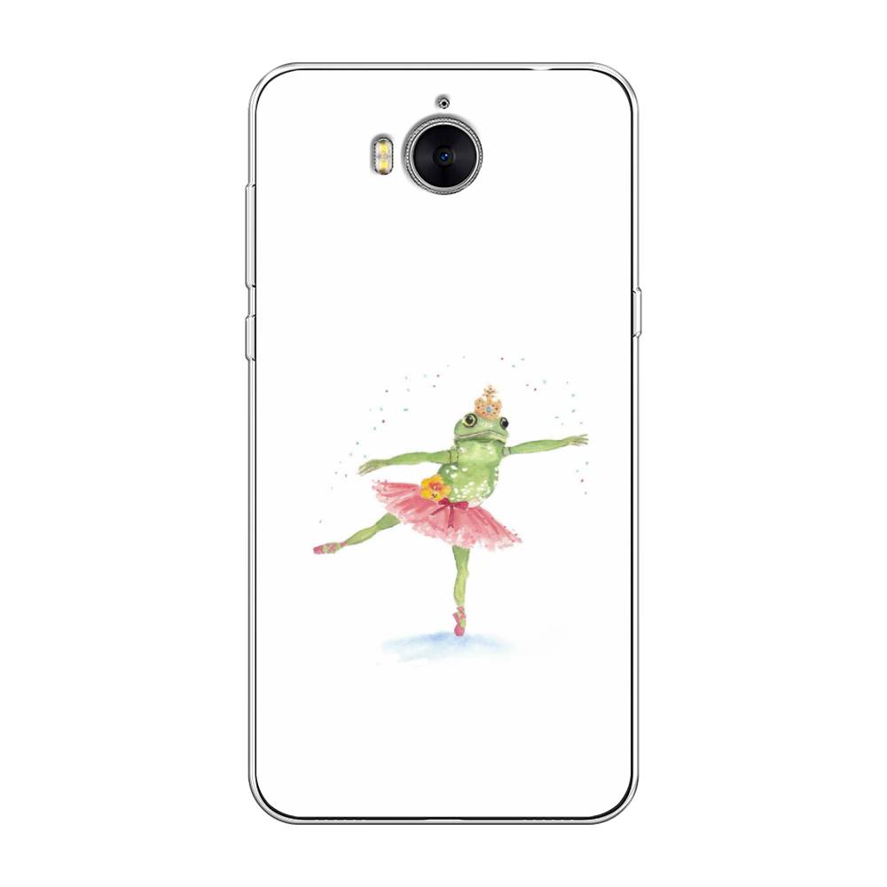 

Чехол на Huawei Y5 2017 "Лягушка-балерина", Зеленый, 62550-4