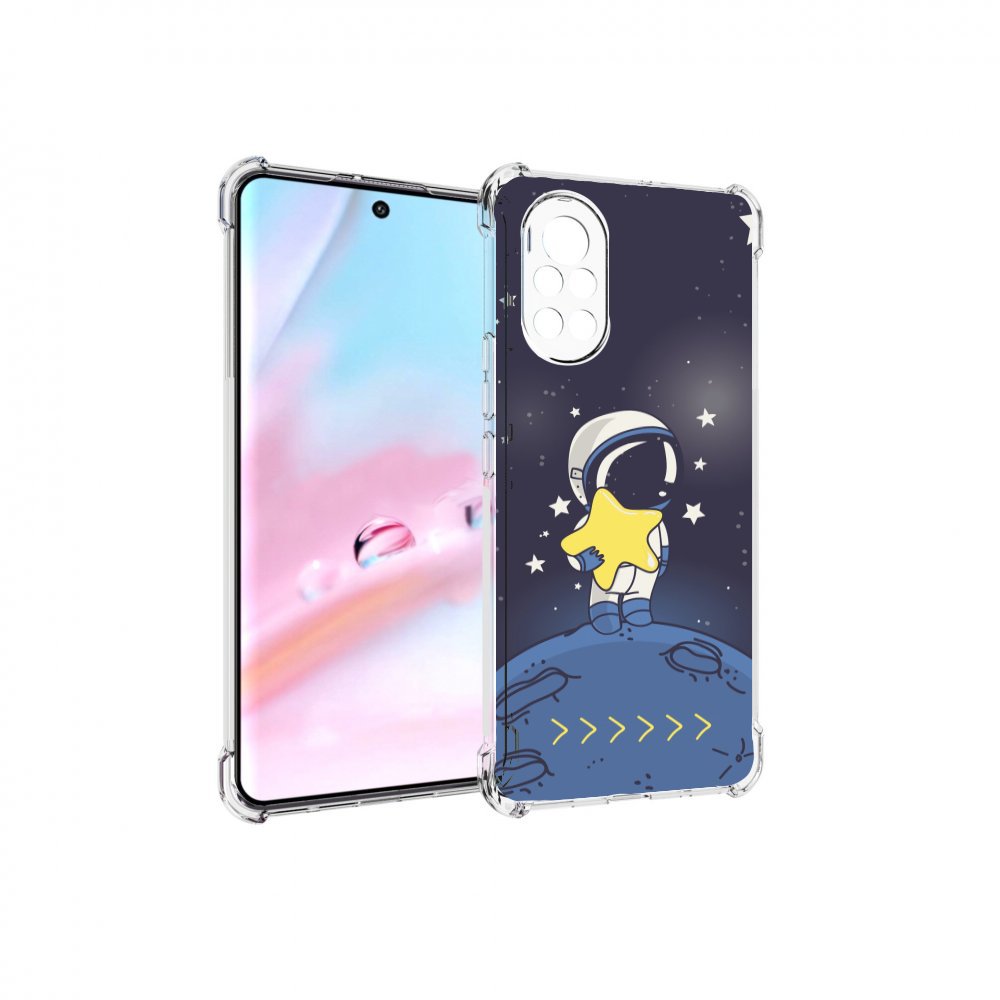 

Чехол MyPads астронавт с звездочкой для Huawei Nova 8 (ANG-LX1), Прозрачный, Tocco