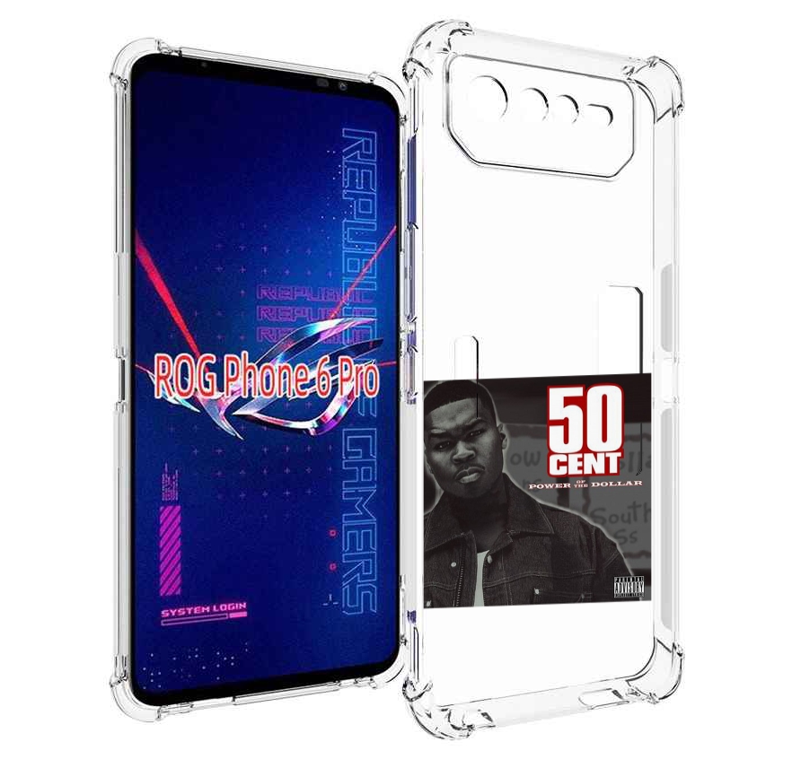 

Чехол MyPads 50 Cent - Power Of The Dollar для Asus ROG Phone 6 Pro, Прозрачный, Tocco