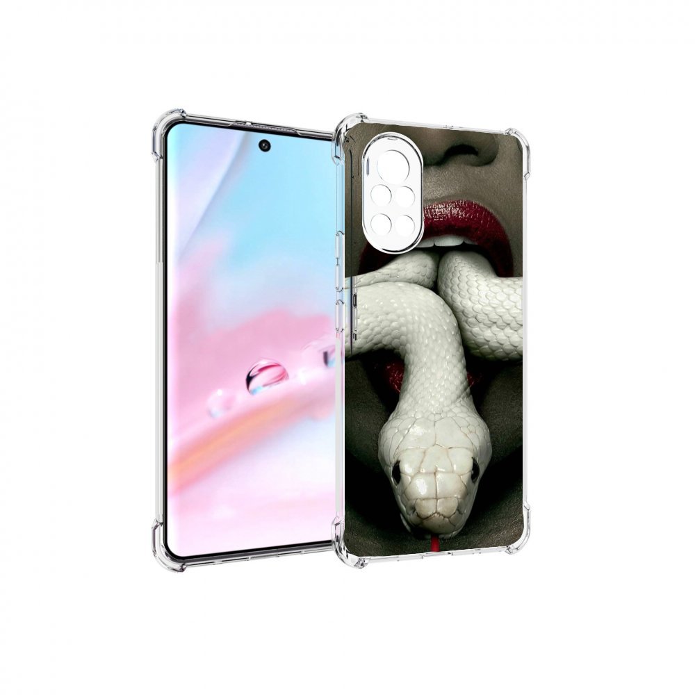 

Чехол MyPads белая-змея для Huawei Nova 8 (ANG-LX1), Прозрачный, Tocco