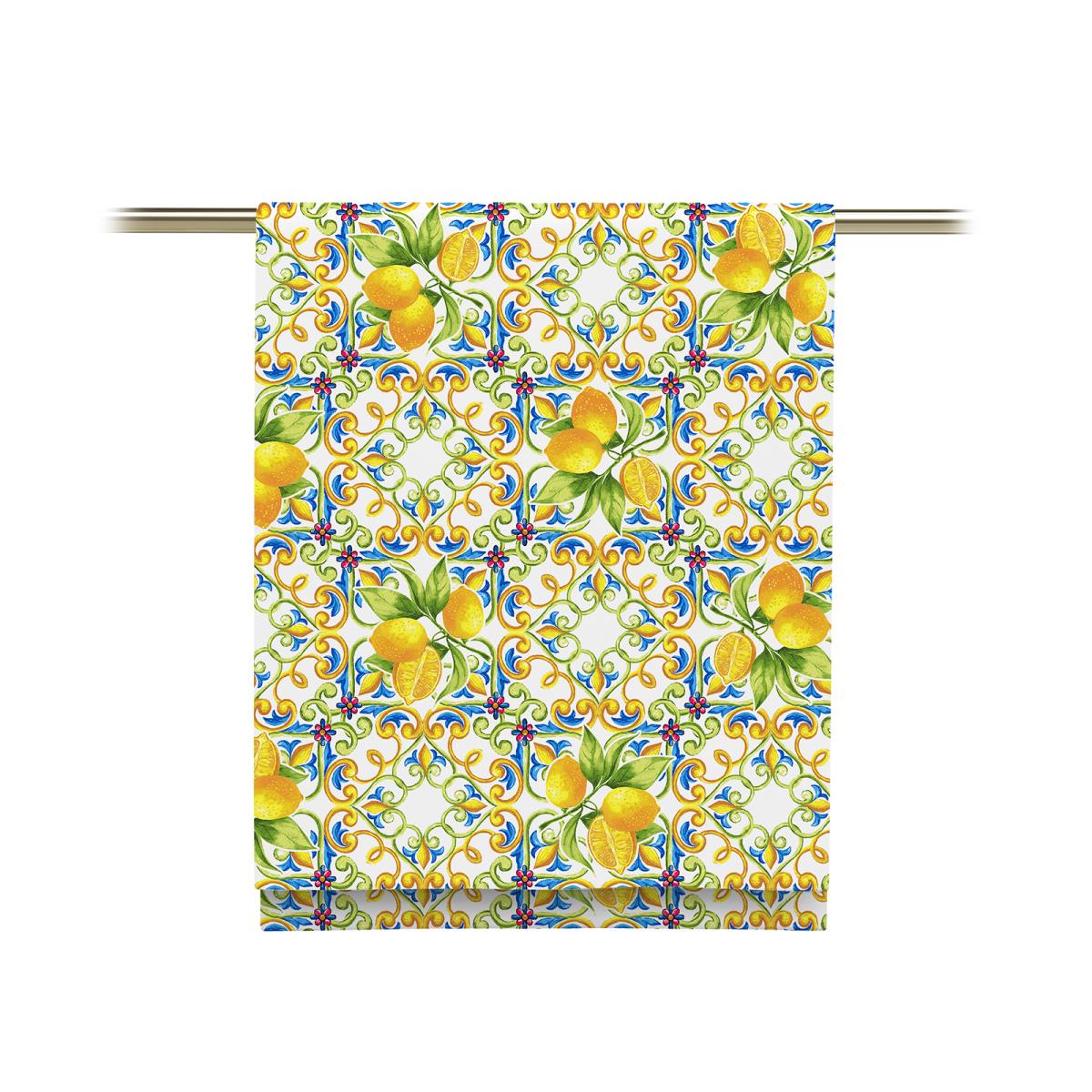 

Комплект полотенец рогожка 45х60 (5 шт) "Mia Cara" рис 30272-1 Lemonade