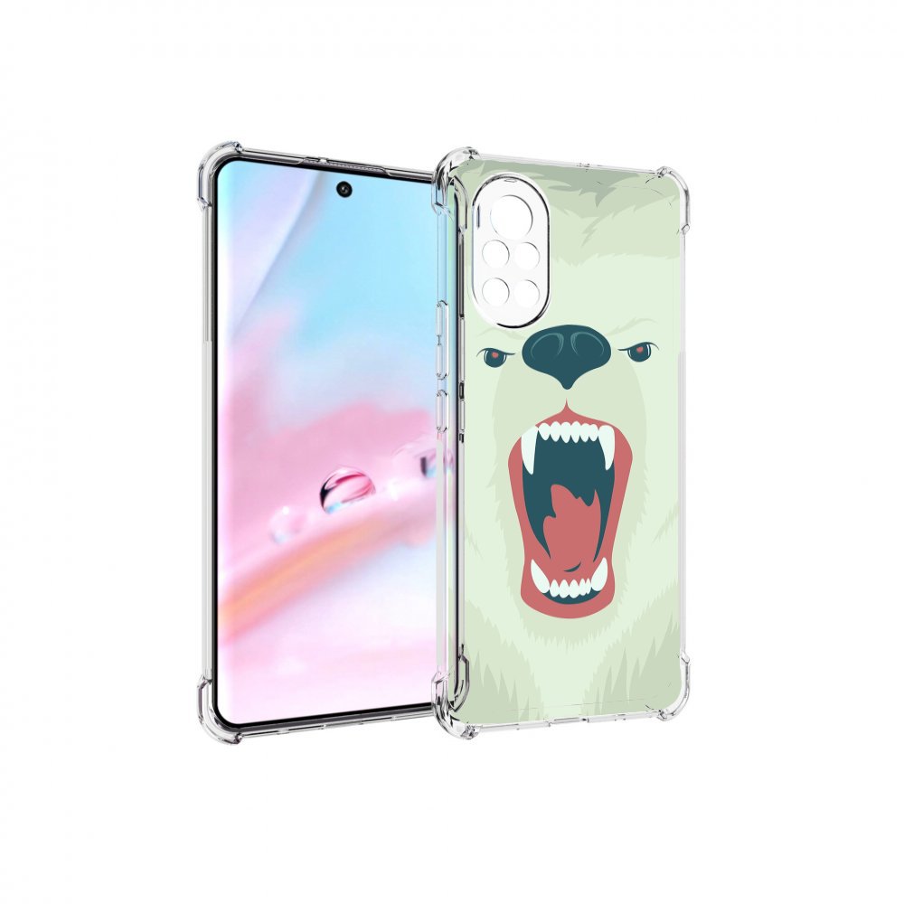 

Чехол MyPads белый-медведь для Huawei Nova 8 (ANG-LX1), Прозрачный, Tocco