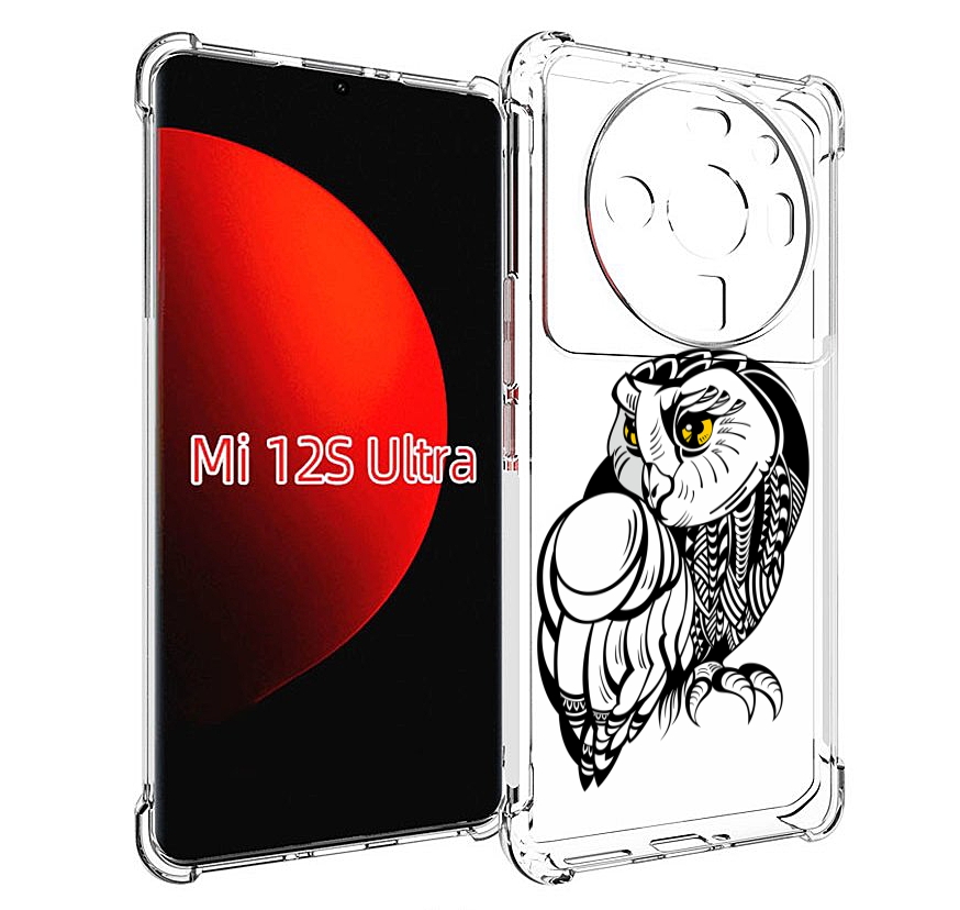 

Чехол MyPads сова-красотка для Xiaomi 12S Ultra, Прозрачный, Tocco