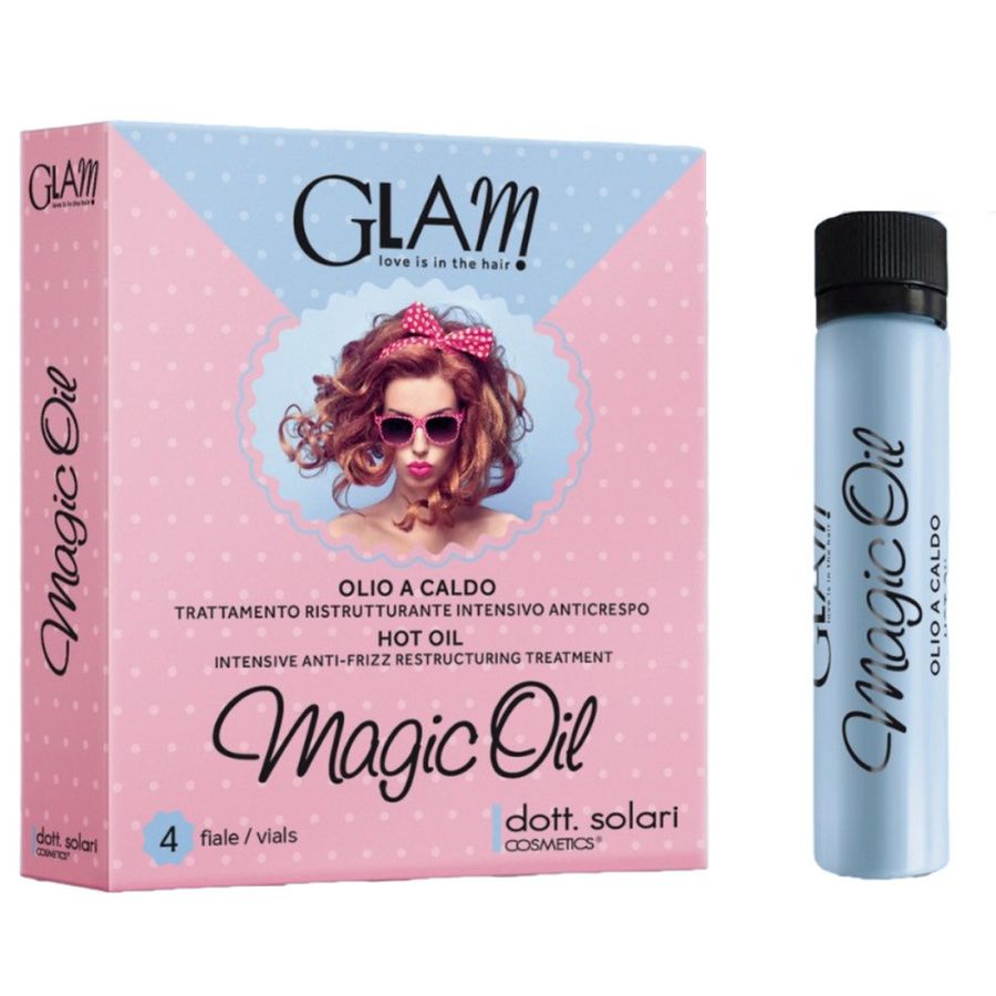 Волшебное масло Dott Solari Glam Magic Oil интенсивное восстанавливающее для волос 4x10 мл dott solari cosmetics лак для волос сильной фиксации style 500