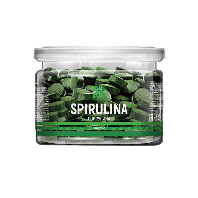 

Спирулина в таблетках NUTRAWAY Spirulina (100 гр, 200 таблеток)