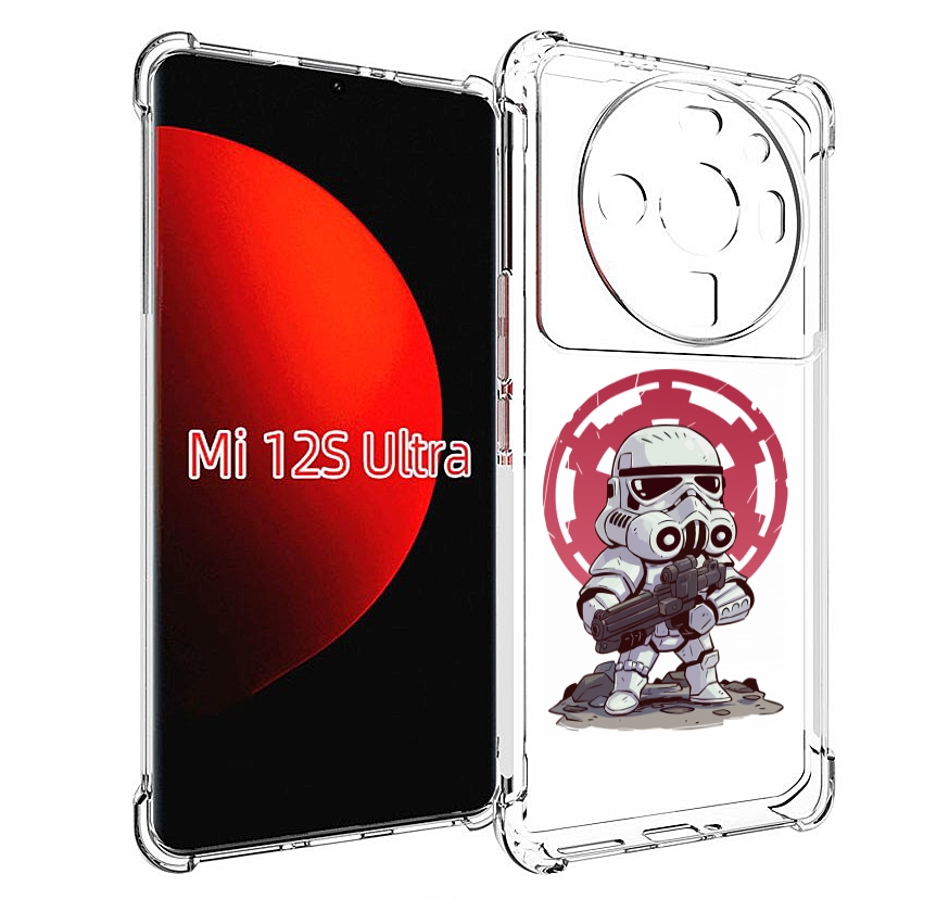 

Чехол MyPads солдат-из-старварс для Xiaomi 12S Ultra, Прозрачный, Tocco
