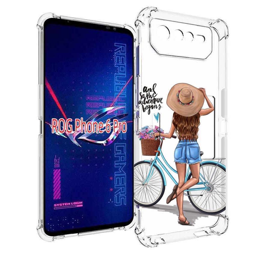 

Чехол MyPads Adventure женский для Asus ROG Phone 6 Pro, Прозрачный, Tocco