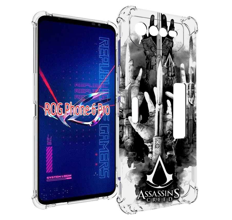 

Чехол MyPads Assassin's Creed скрытый клинок для Asus ROG Phone 6 Pro, Прозрачный, Tocco