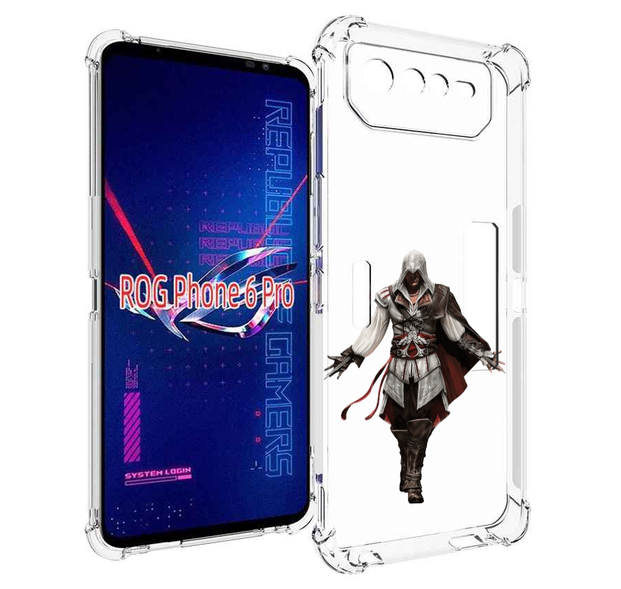 

Чехол MyPads Assassin's-Creed мужской для Asus ROG Phone 6 Pro, Прозрачный, Tocco