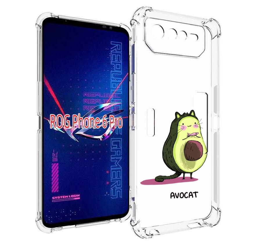 

Чехол MyPads Avocat для Asus ROG Phone 6 Pro, Прозрачный, Tocco