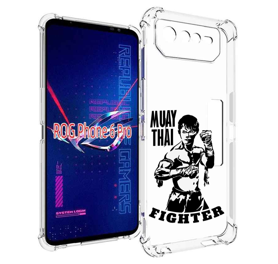 

Чехол MyPads Единоборства муайтай для Asus ROG Phone 6 Pro, Прозрачный, Tocco
