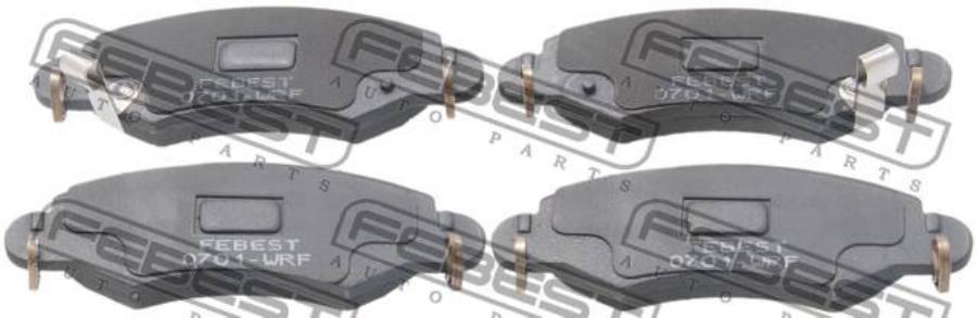 

Тормозные колодки FEBEST передние 0701WRF