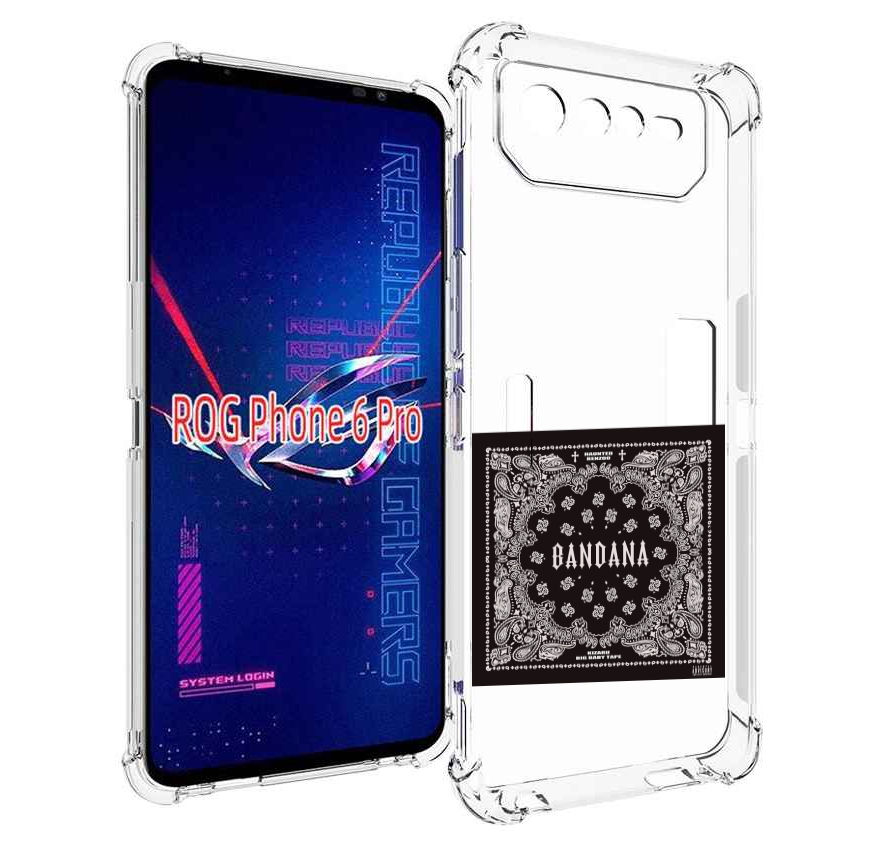 

Чехол MyPads Bandana I Big Baby Tape для Asus ROG Phone 6 Pro, Прозрачный, Tocco