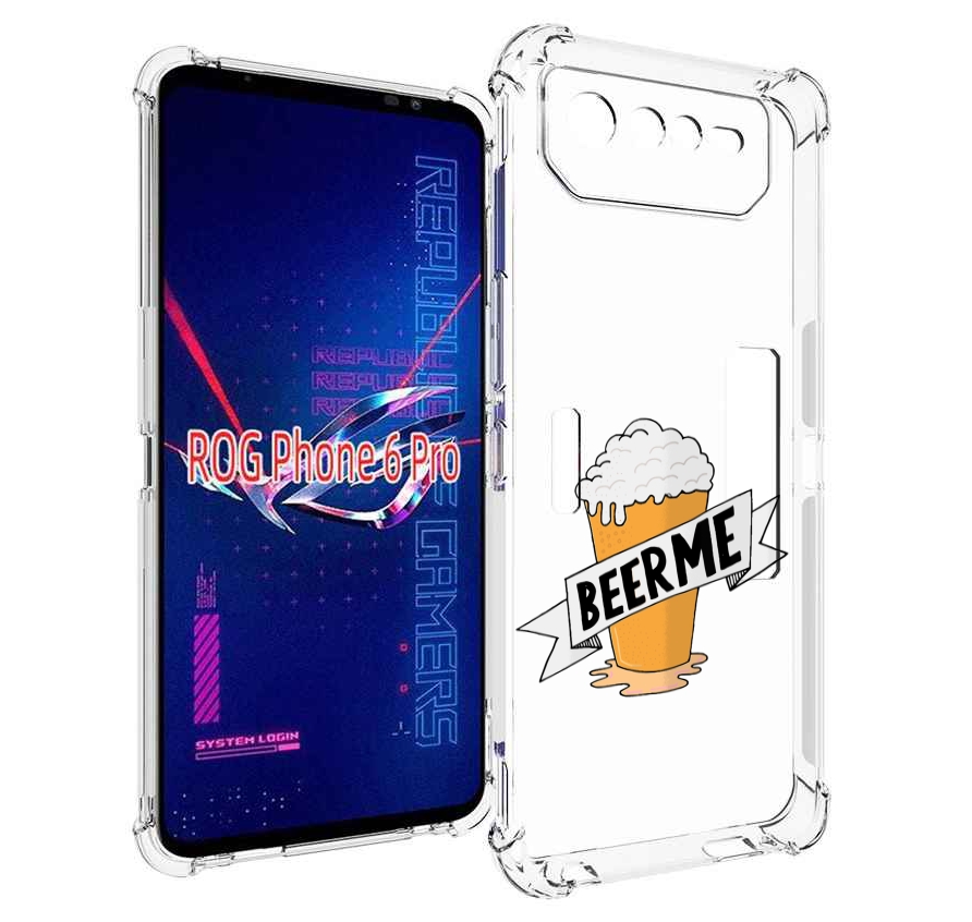 

Чехол MyPads Beer-me для Asus ROG Phone 6 Pro, Прозрачный, Tocco