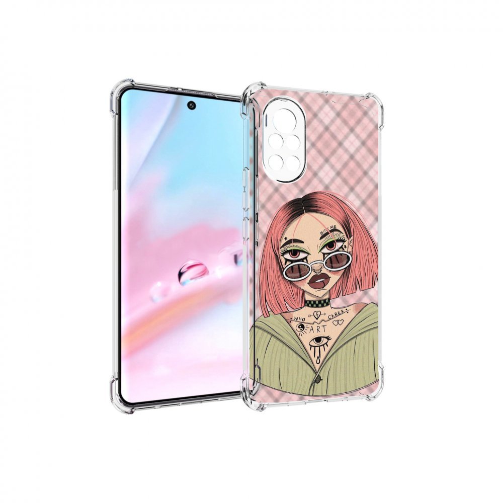

Чехол MyPads бунтарка-девочка для Huawei Nova 8 (ANG-LX1), Прозрачный, Tocco