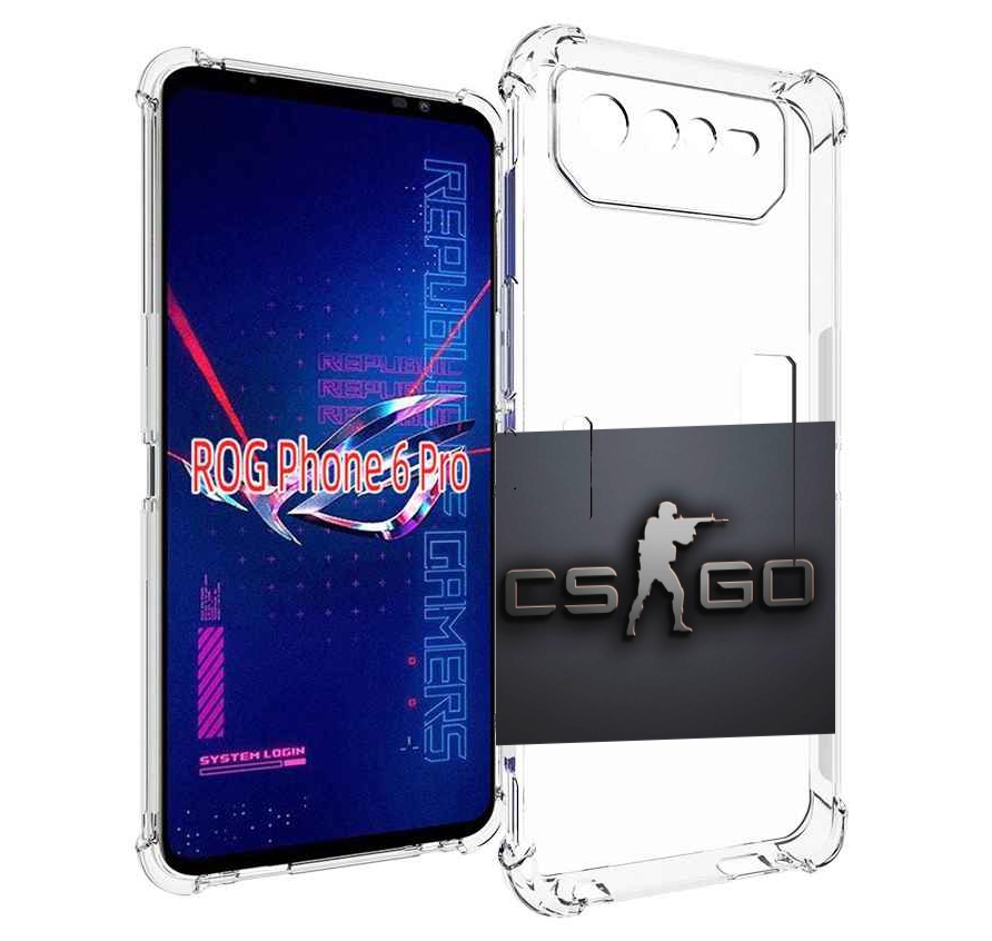 

Чехол MyPads CS go логотип мужской для Asus ROG Phone 6 Pro, Прозрачный, Tocco