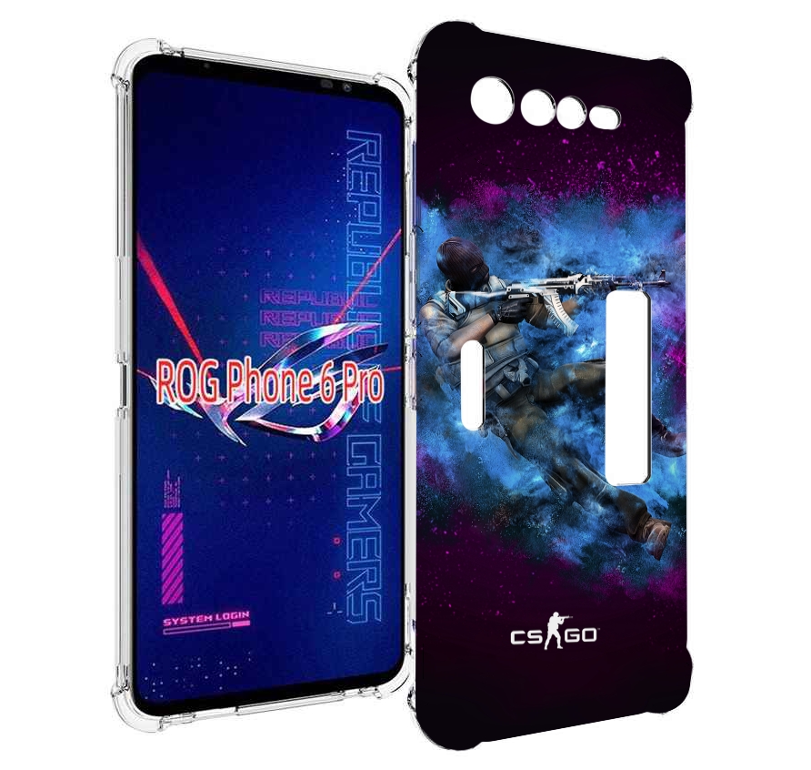 

Чехол MyPads CS-go-террорист для Asus ROG Phone 6 Pro, Прозрачный, Tocco