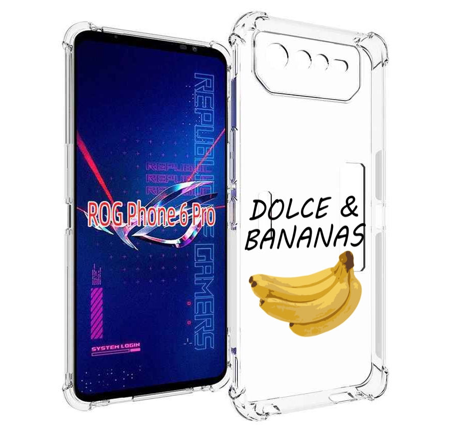 

Чехол MyPads Dolce банан для Asus ROG Phone 6 Pro, Прозрачный, Tocco