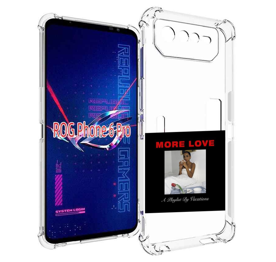 

Чехол MyPads Drake & Sade - More Love для Asus ROG Phone 6 Pro, Прозрачный, Tocco