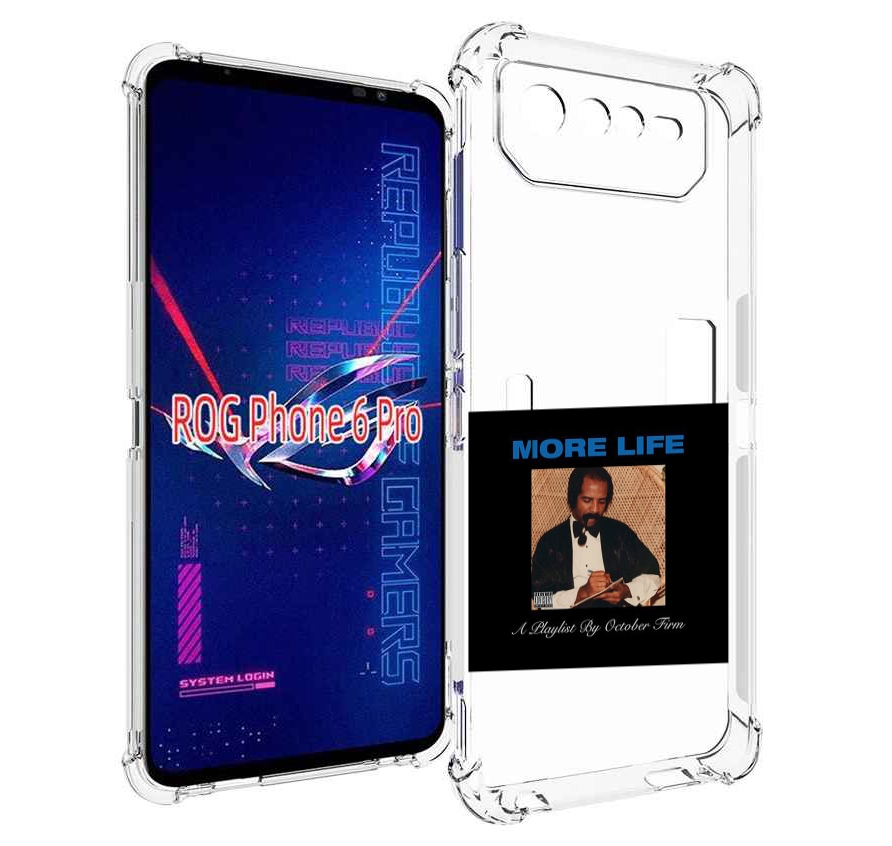 

Чехол MyPads Drake - More Life для Asus ROG Phone 6 Pro, Прозрачный, Tocco