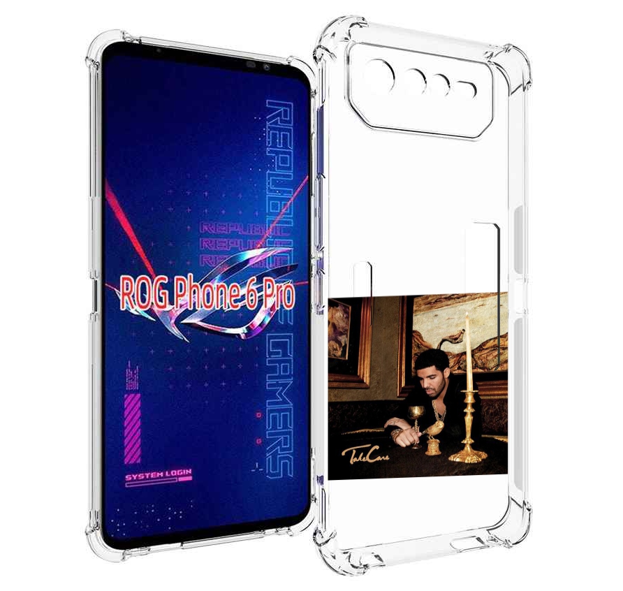

Чехол MyPads Drake - Take Care для Asus ROG Phone 6 Pro, Прозрачный, Tocco