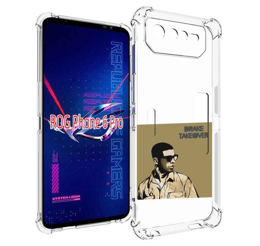 

Чехол MyPads Drake - Takeover для Asus ROG Phone 6 Pro, Прозрачный, Tocco