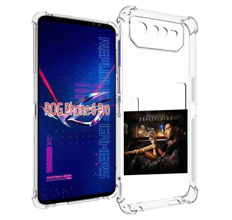 

Чехол MyPads Drake - You Only Live Once 2 для Asus ROG Phone 6 Pro, Прозрачный, Tocco