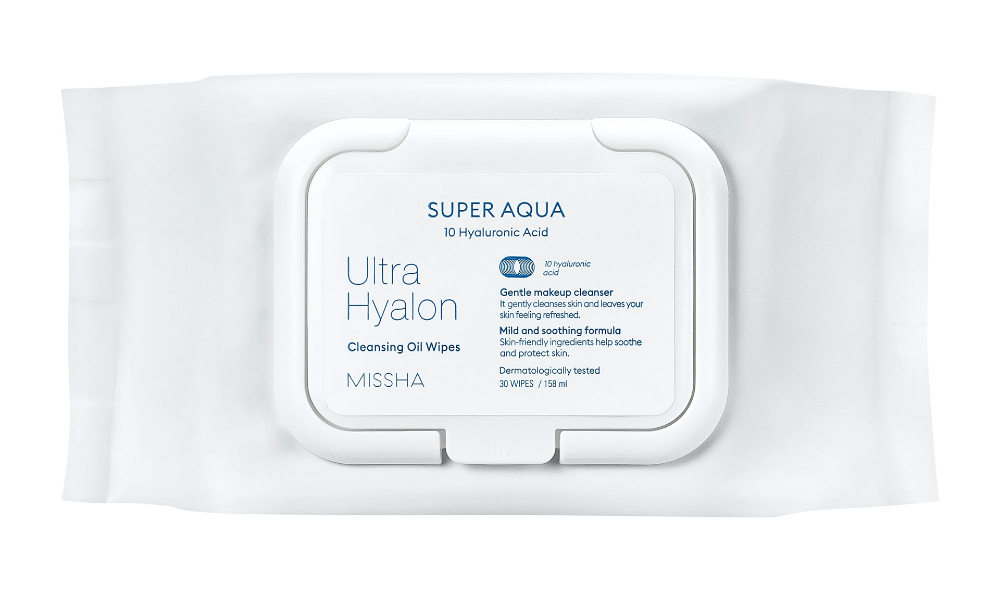 Очищающие салфетки с маслом Missha Super Aqua Ultra Hyalron Cleansing Oil Wipes 30 шт