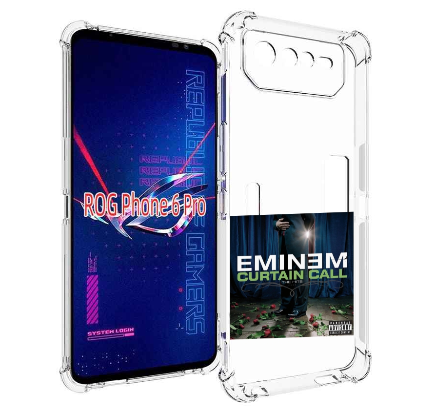

Чехол MyPads Eminem CURTAIN CALL, THE HITS для Asus ROG Phone 6 Pro, Прозрачный, Tocco