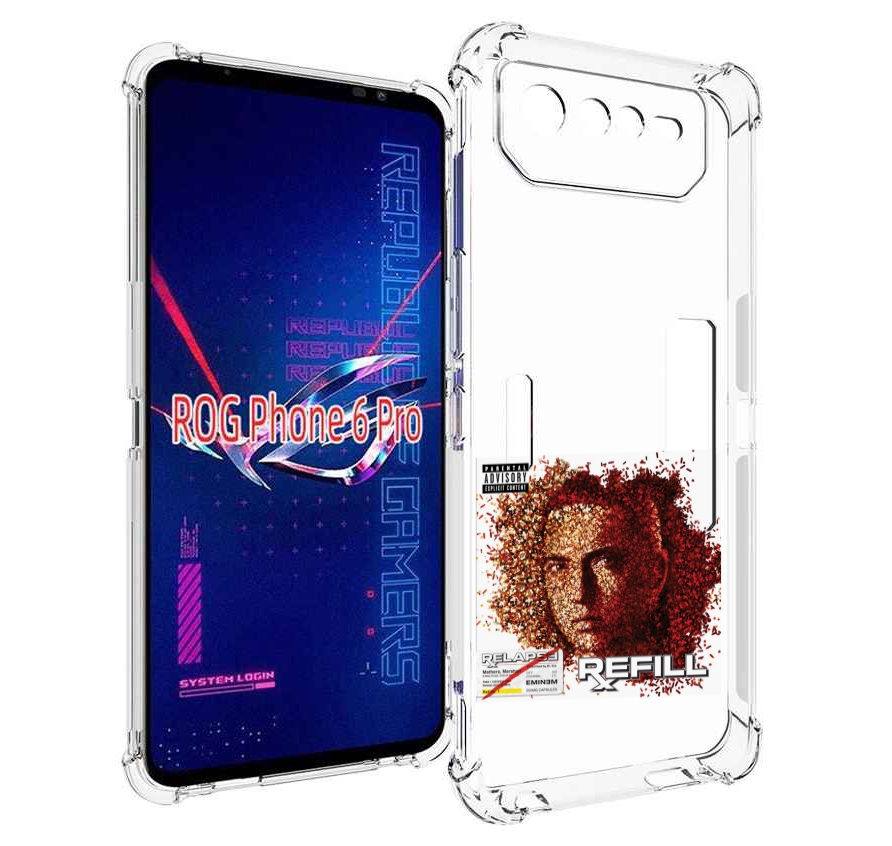 

Чехол MyPads Eminem RELAPSE, REFILL для Asus ROG Phone 6 Pro, Прозрачный, Tocco