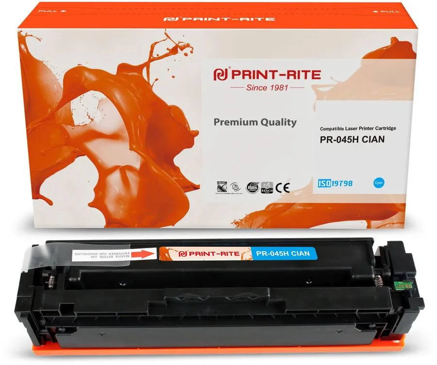 

Картридж для лазерного принтера Print-Rite TFC448CPU1J (PR-045H CIAN) голубой, совместимый, TFC448CPU1J
