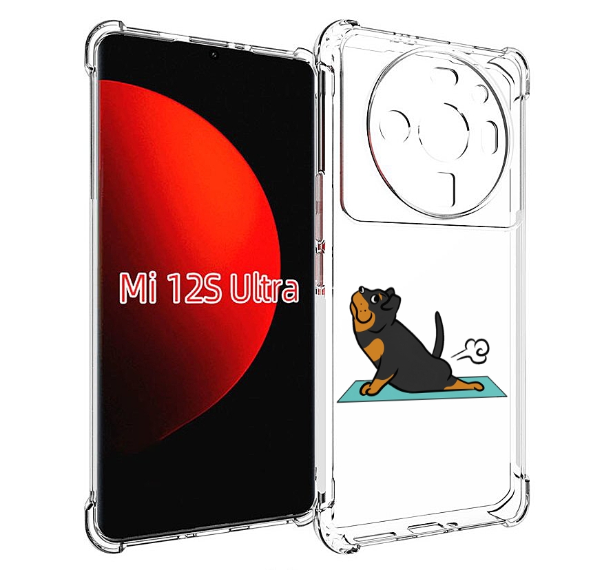 

Чехол MyPads спортивная-собачка для Xiaomi 12S Ultra, Прозрачный, Tocco