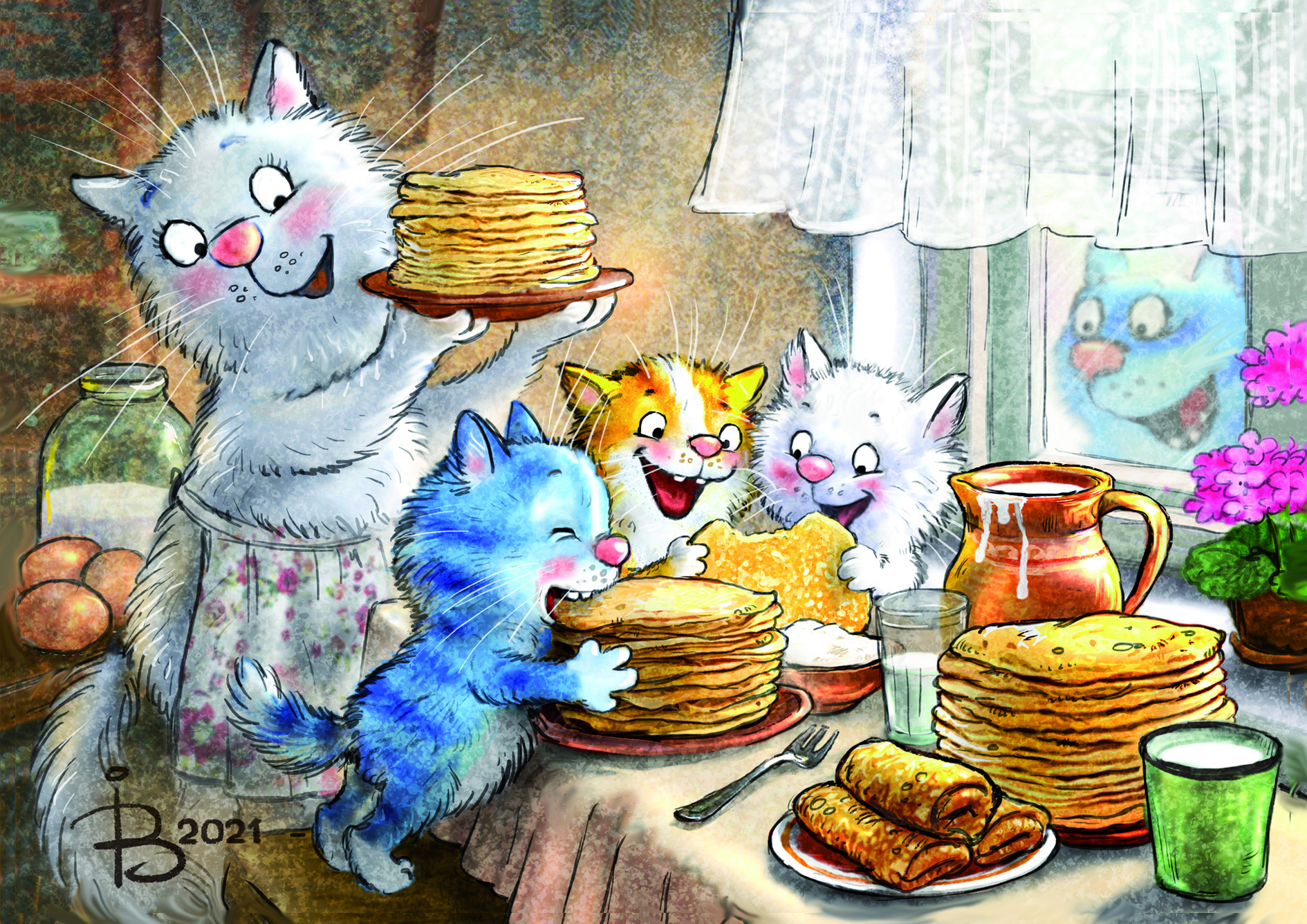 Масленица открытки с котом. Синие коты Ирины Зенюк Масленица. Коты Ирины Зенюк Масленица. Коты Ирины Зенюк 2021.