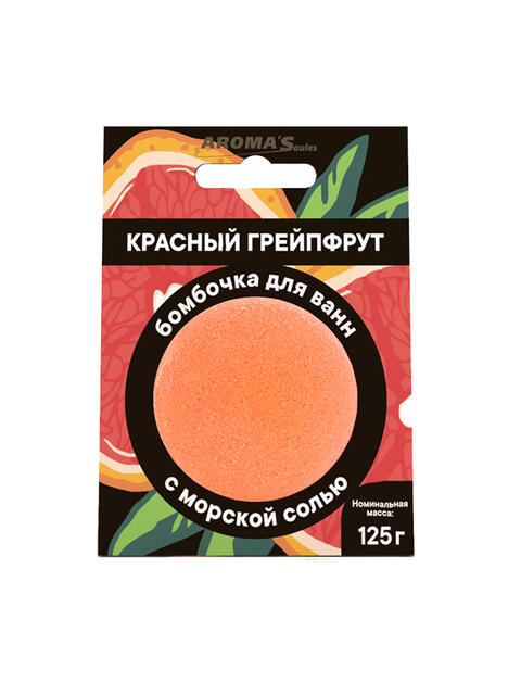 

Бомбочка для ванны Aroma Saules Красный гейпфрут 125 г, 4813518007159