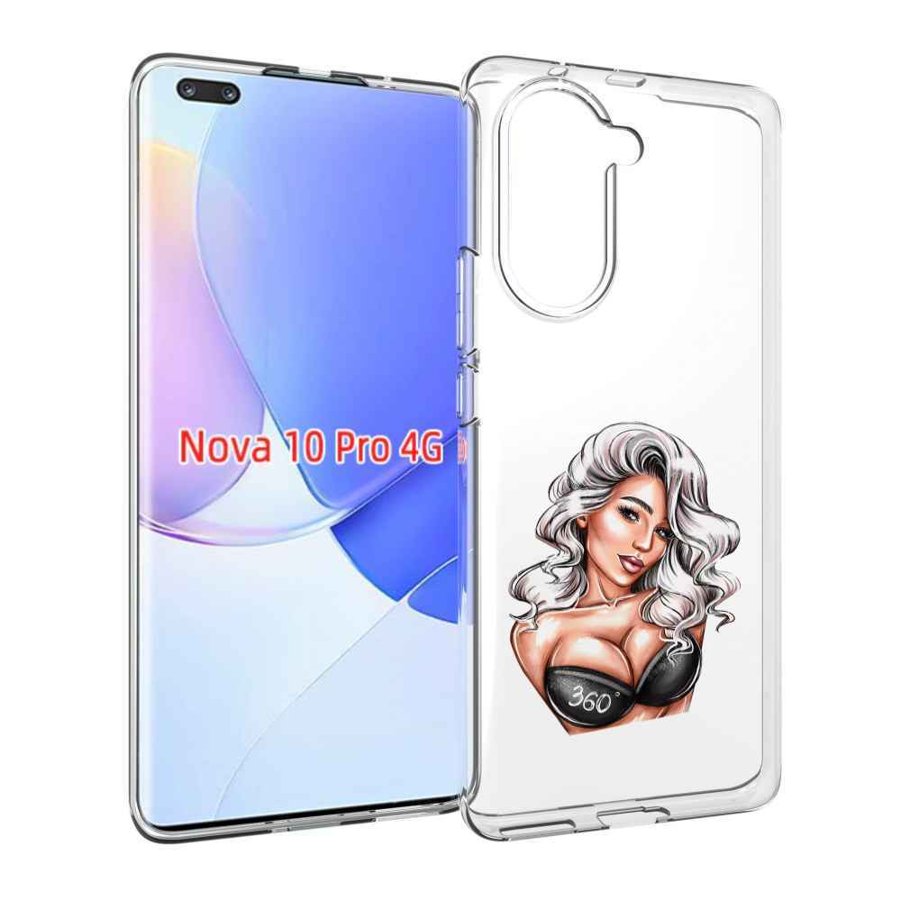 Чехол MyPads ивлеева-рисунок женский для Huawei Nova 10 Pro противоударный