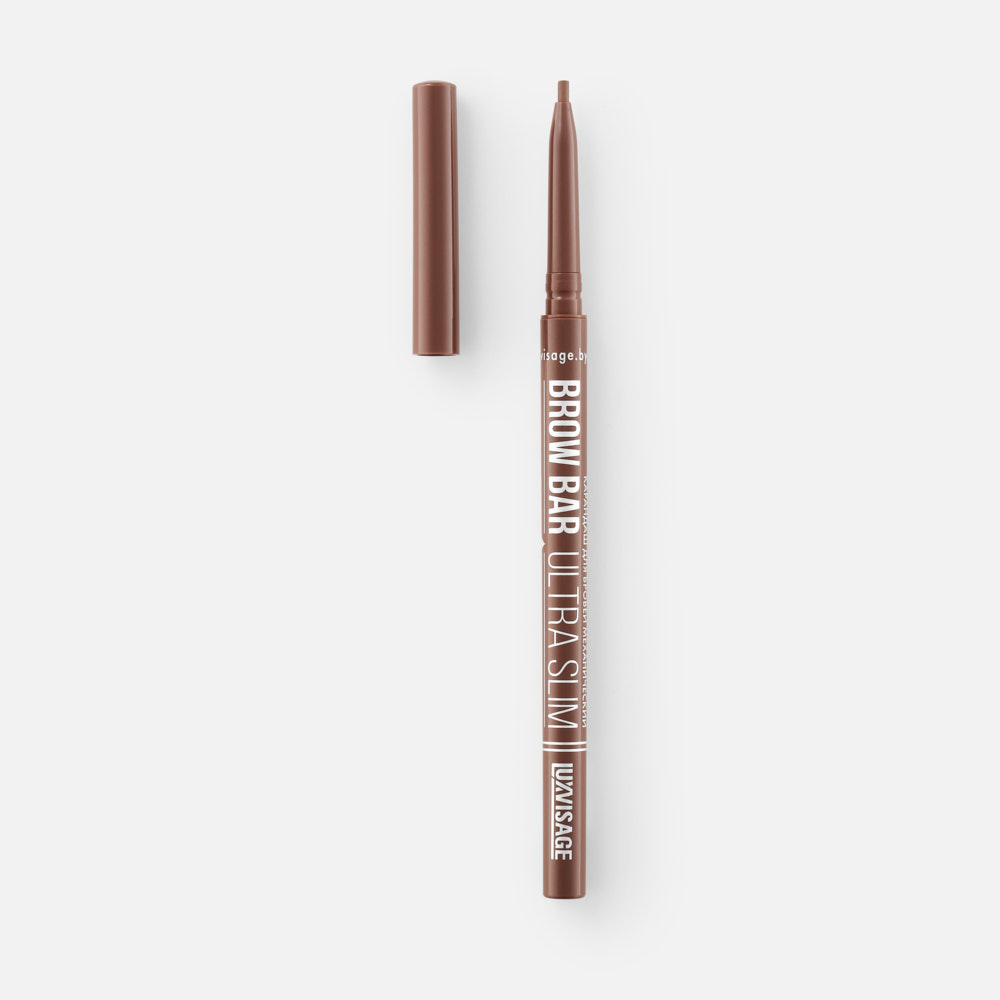 Карандаш для бровей Luxvisage Brow Bar Ultra Slim механический, №302 Soft Brown, 0,09 г