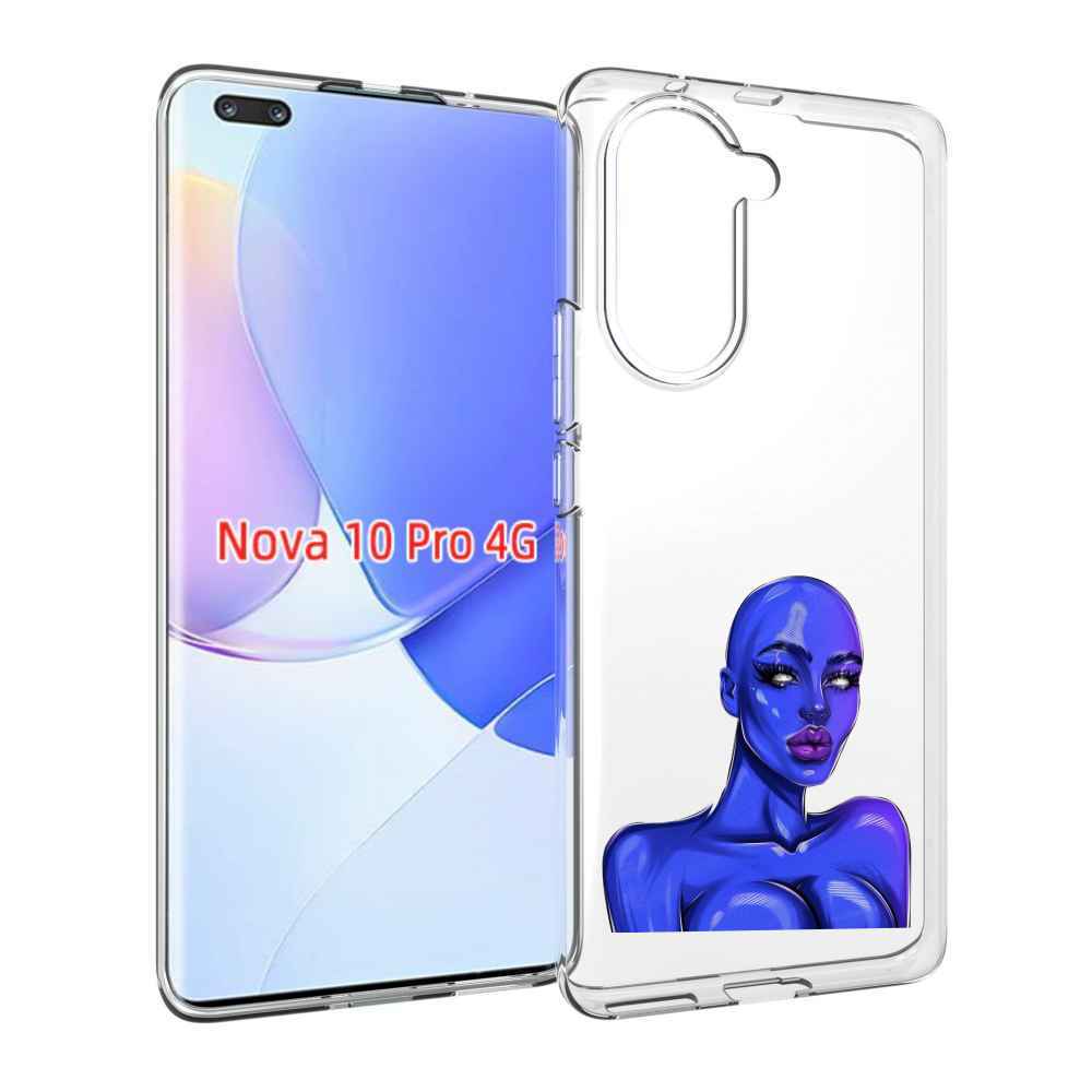 Чехол MyPads инопланетянка для Huawei Nova 10 Pro противоударный