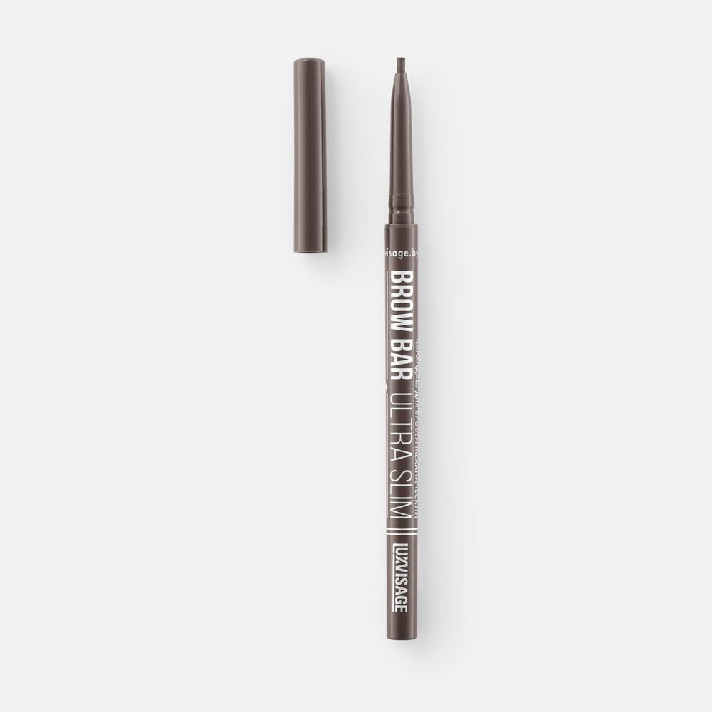 карандаш для бровей luxvisage brow bar ultra slim ультратонкий тон 302 soft brown 0 06 г Карандаш для бровей Luxvisage Brow Bar ультратонкий тон 303 Smoky 9 г