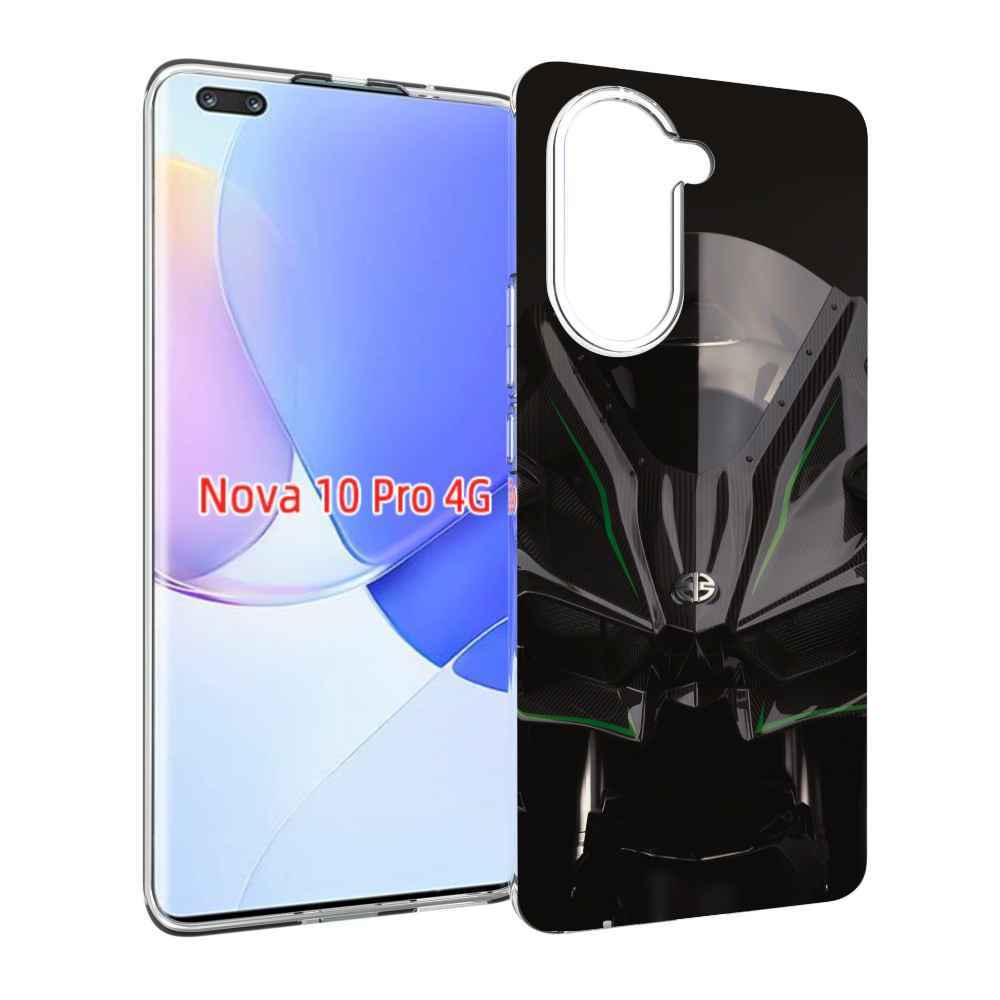 Чехол MyPads кавасаки мото для Huawei Nova 10 Pro противоударный
