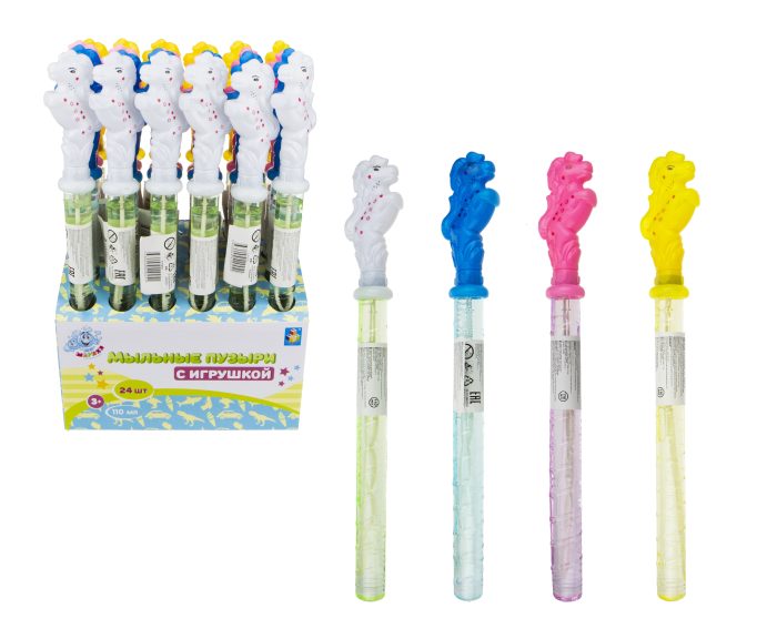 

Мыльные пузыри 1toy Мы-шарики! колба с игрушкой лошадка 110 мл, Т17224
