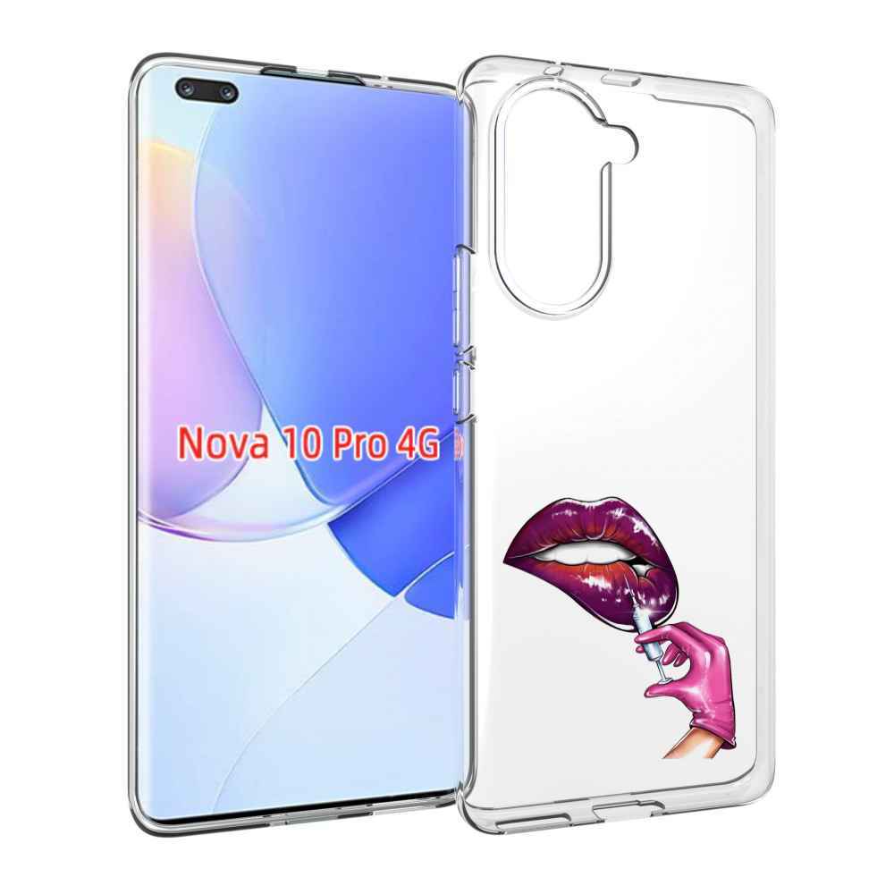 Чехол MyPads качаем-губы для Huawei Nova 10 Pro противоударный