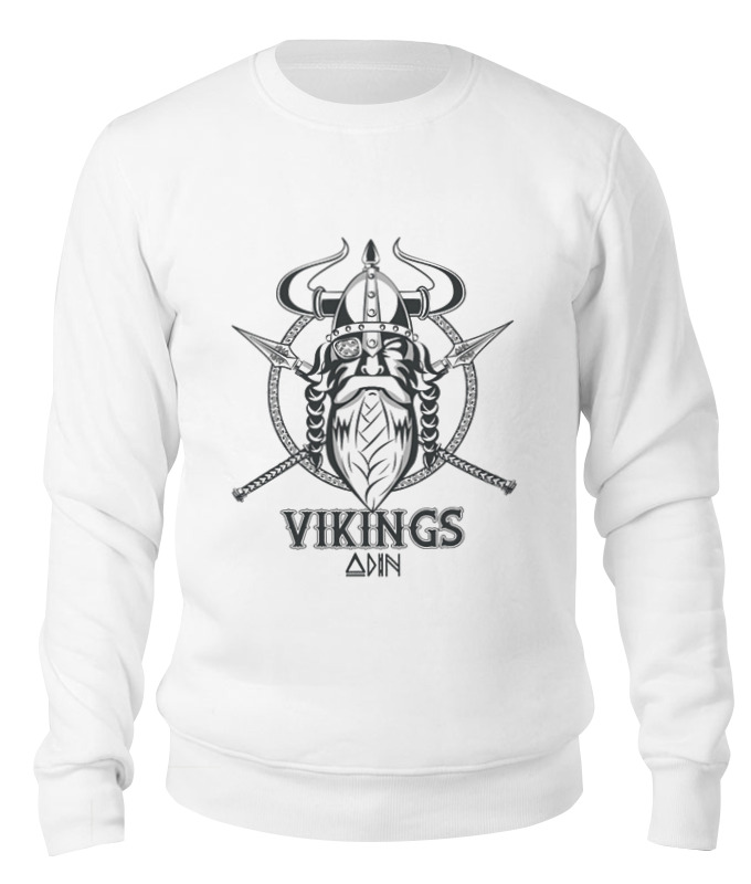 

Свитшот унисекс Printio Свитшот "vikings" белый L, Свитшот "vikings"