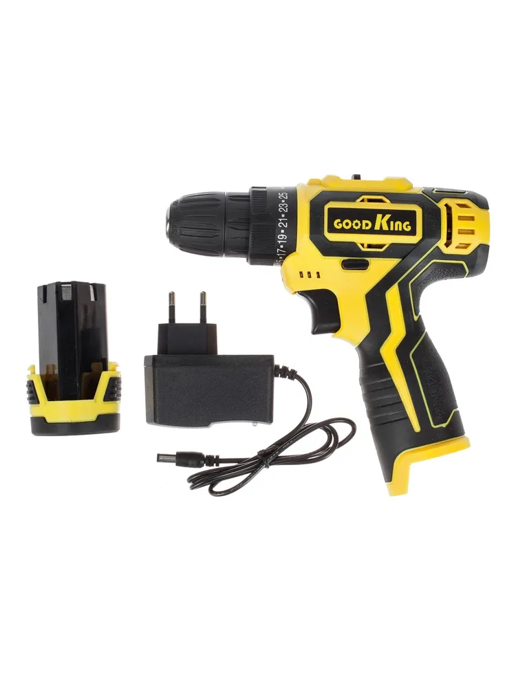 Дрель-шуруповерт GOODKING YL-101201-1 От аккумулятора 12 В 20 Нм 1 АКБ 210000₽