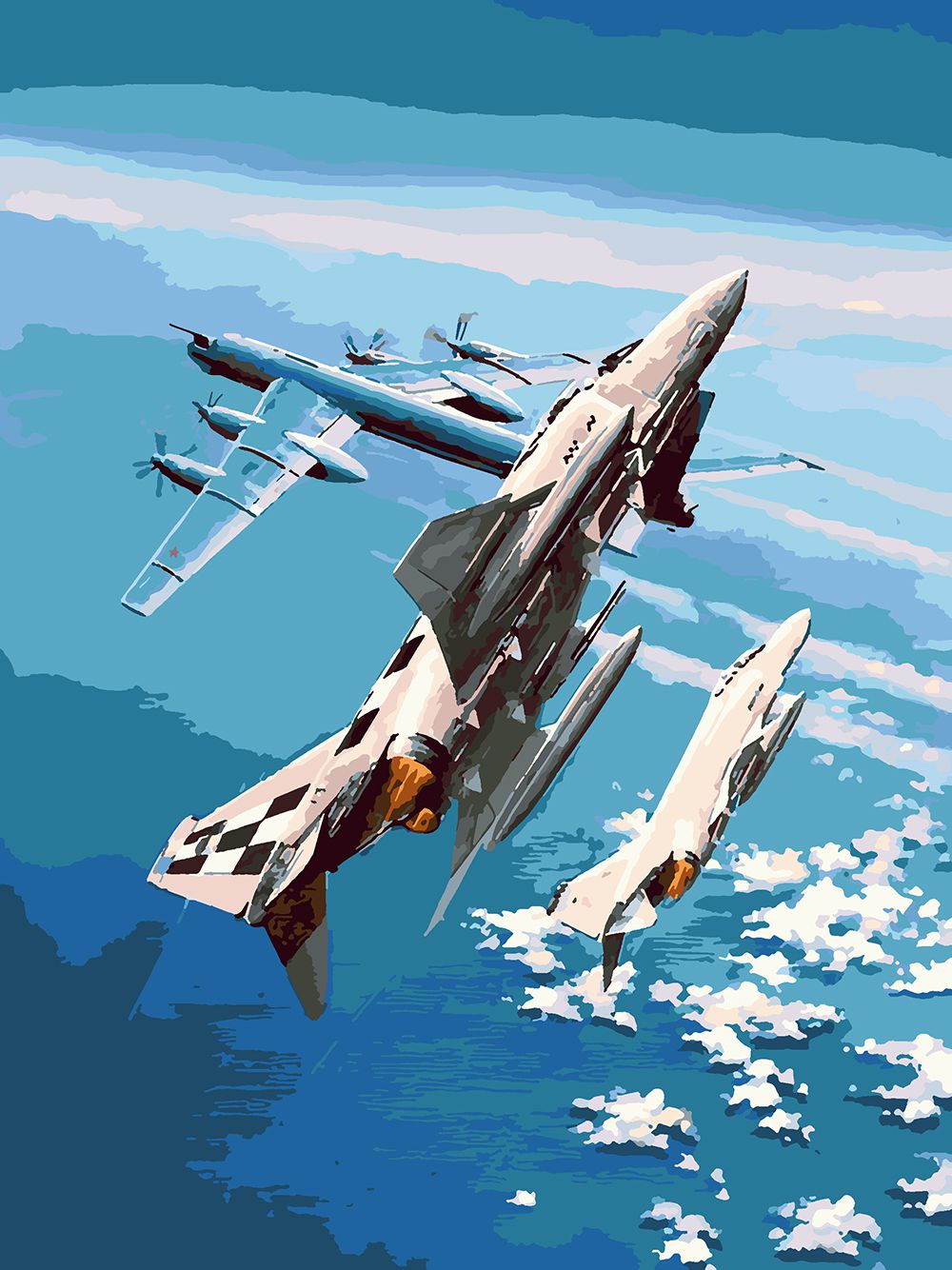 

Картина по номерам Красиво Красим На перехват Ту-95, 100 х 150 см, На перехват Ту-95