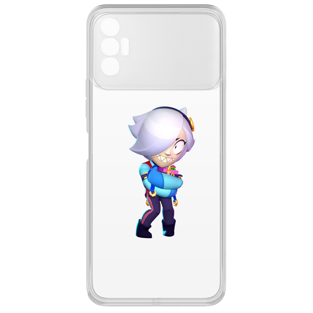 

Чехол-накладка Brawl Stars-Колетт для Tecno Spark 8P, Прозрачный