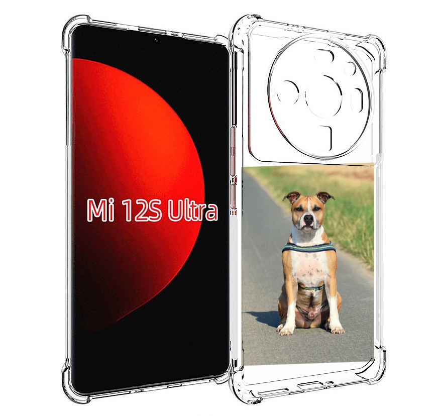 

Чехол MyPads стаффорд терьер для Xiaomi 12S Ultra, Прозрачный, Tocco